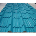 Corrugated steel roofing tile